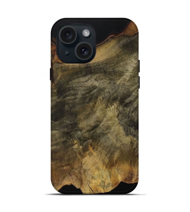 iPhone 15 Wood Live Edge Phone Case - Yamilet (Wood Burl, 731664)