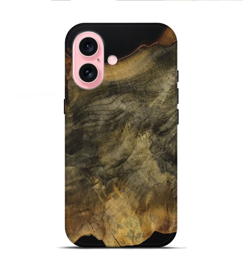 iPhone 16 Wood Live Edge Phone Case - Yamilet (Wood Burl, 731664)