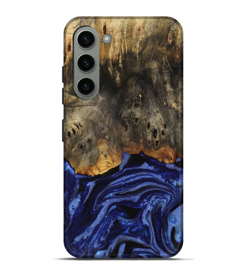 Galaxy S23 Plus Wood Live Edge Phone Case - Pavla (Blue, 731667)