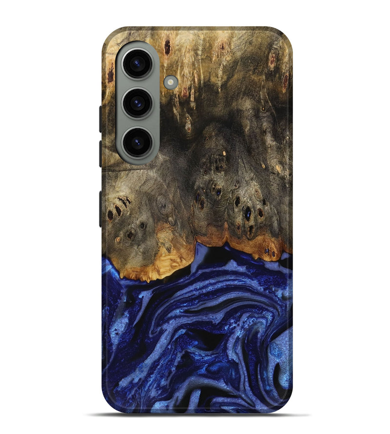 Galaxy S24 Plus Wood Live Edge Phone Case - Pavla (Blue, 731667)