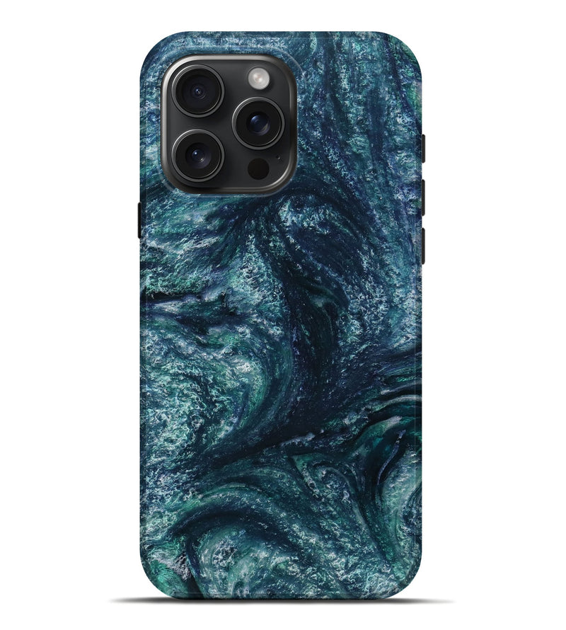 iPhone 16 Pro Max ResinArt Live Edge Phone Case - Drona (Blue, 731668)