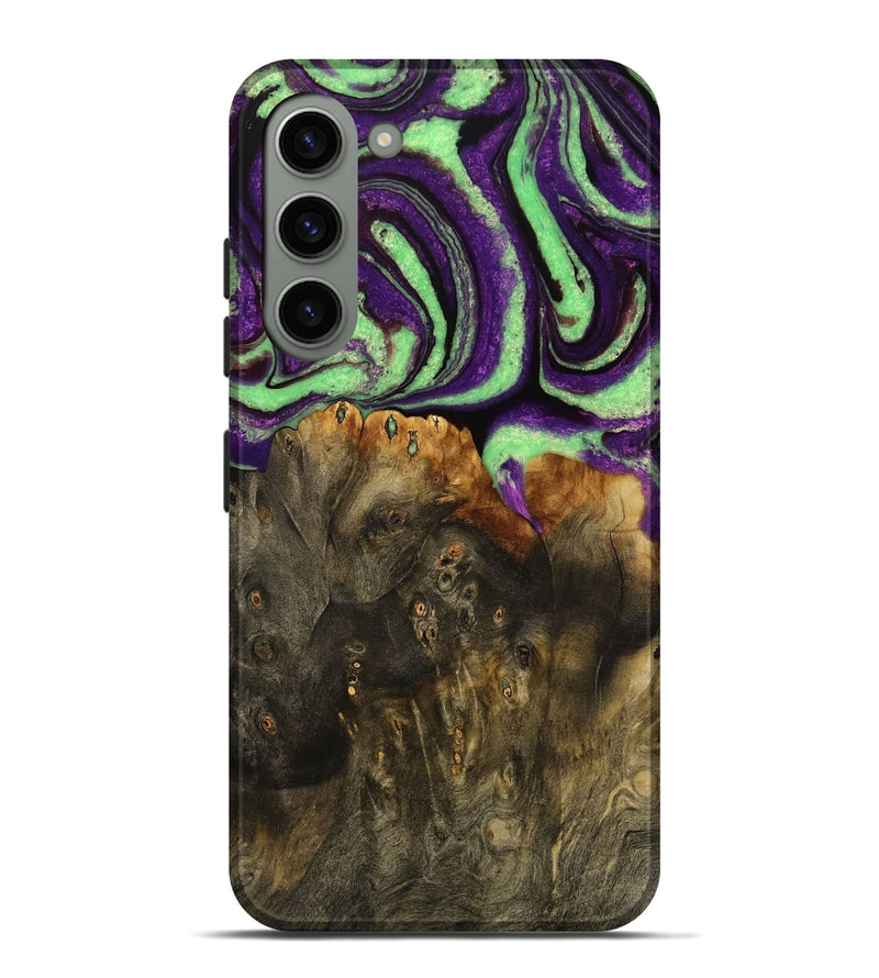 Galaxy S23 Plus Wood Live Edge Phone Case - Kelsy (Purple, 731670)