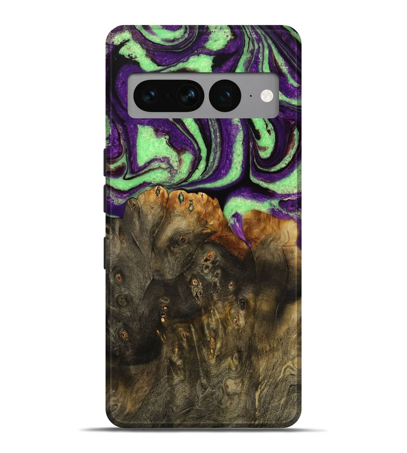 Pixel 7 Pro Wood Live Edge Phone Case - Kelsy (Purple, 731670)