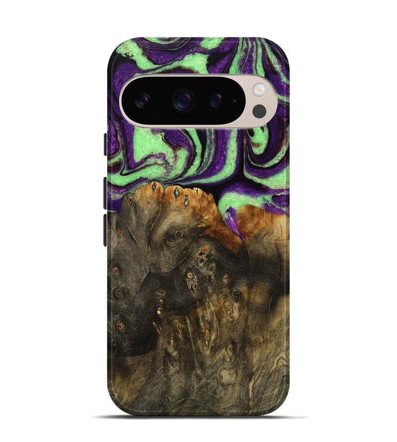 Pixel 9 Wood Live Edge Phone Case - Kelsy (Purple, 731670)