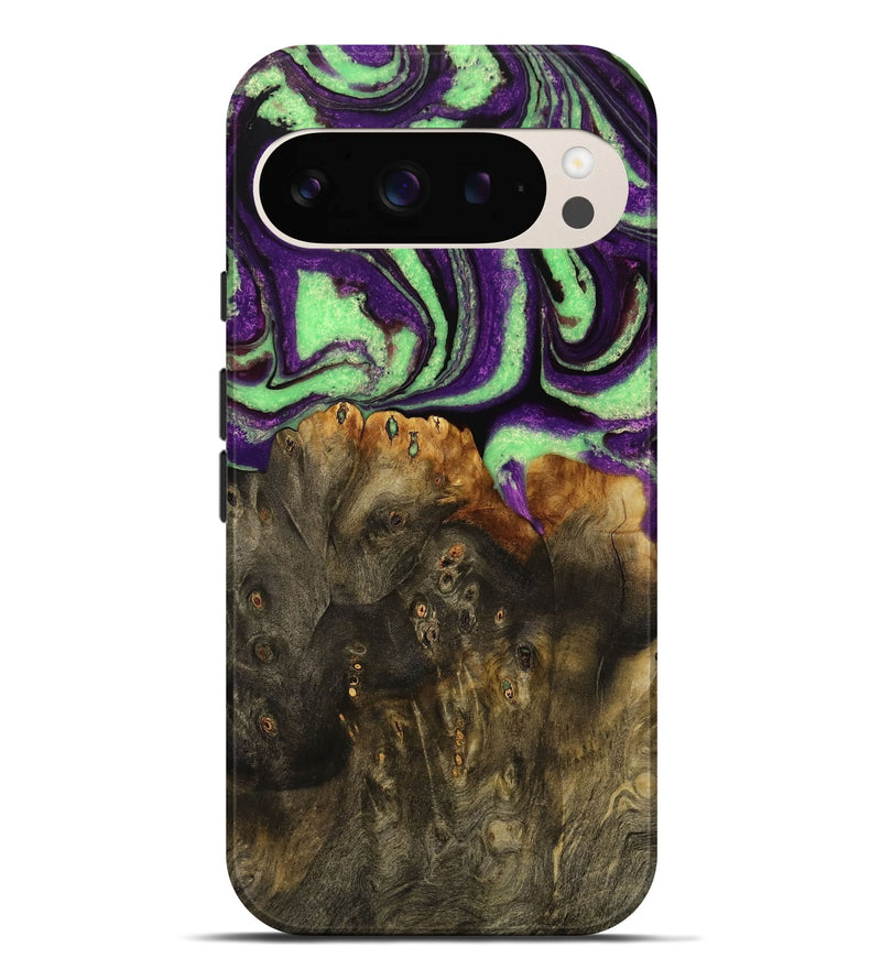 Pixel 9 Pro XL Wood Live Edge Phone Case - Kelsy (Purple, 731670)