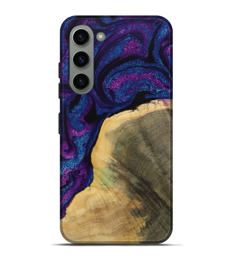 Galaxy S23 Plus Wood Live Edge Phone Case - Jayesh (Purple, 731673)