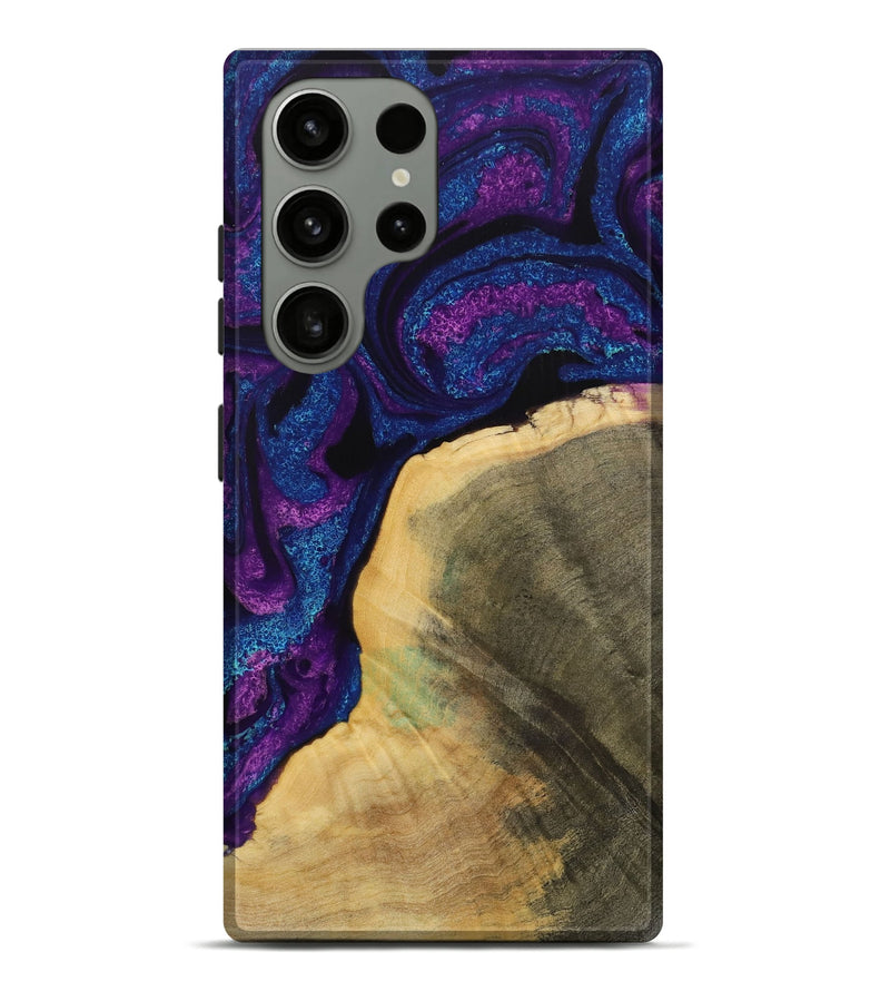 Galaxy S23 Ultra Wood Live Edge Phone Case - Jayesh (Purple, 731673)