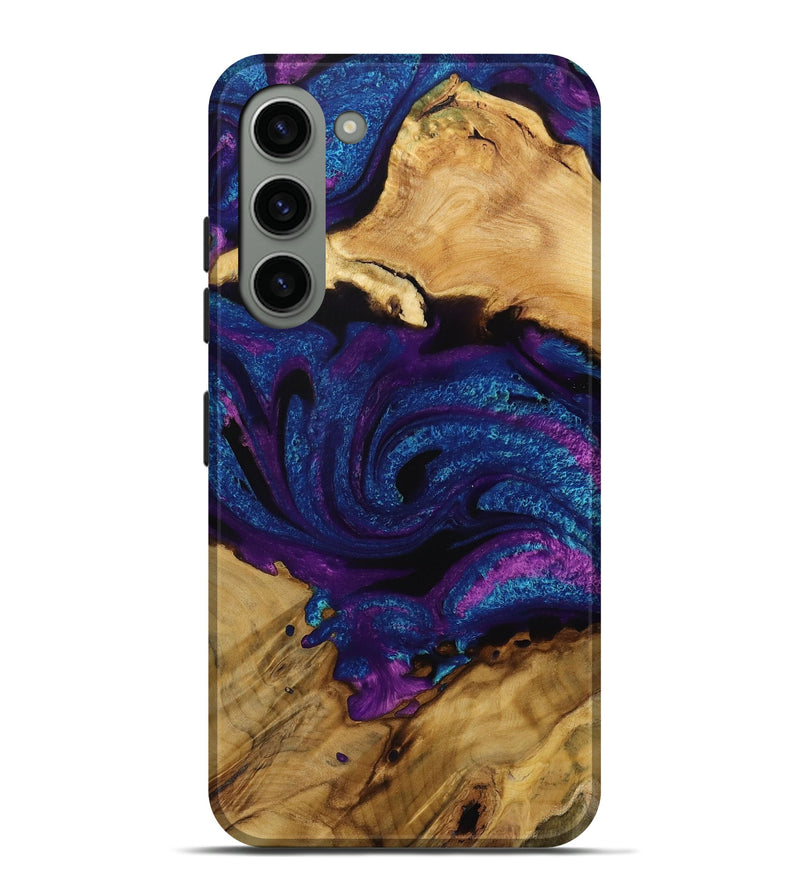 Galaxy S23 Plus Wood Live Edge Phone Case - Cicily (Purple, 731677)