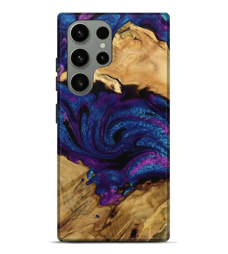 Galaxy S23 Ultra Wood Live Edge Phone Case - Cicily (Purple, 731677)