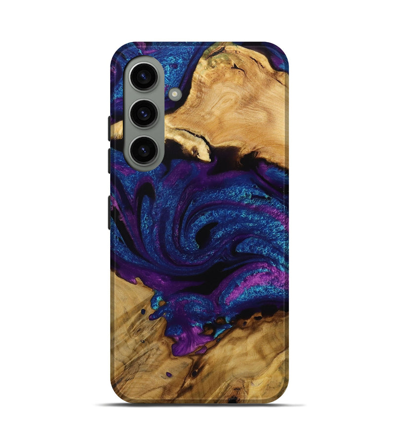 Galaxy S24 Wood Live Edge Phone Case - Cicily (Purple, 731677)