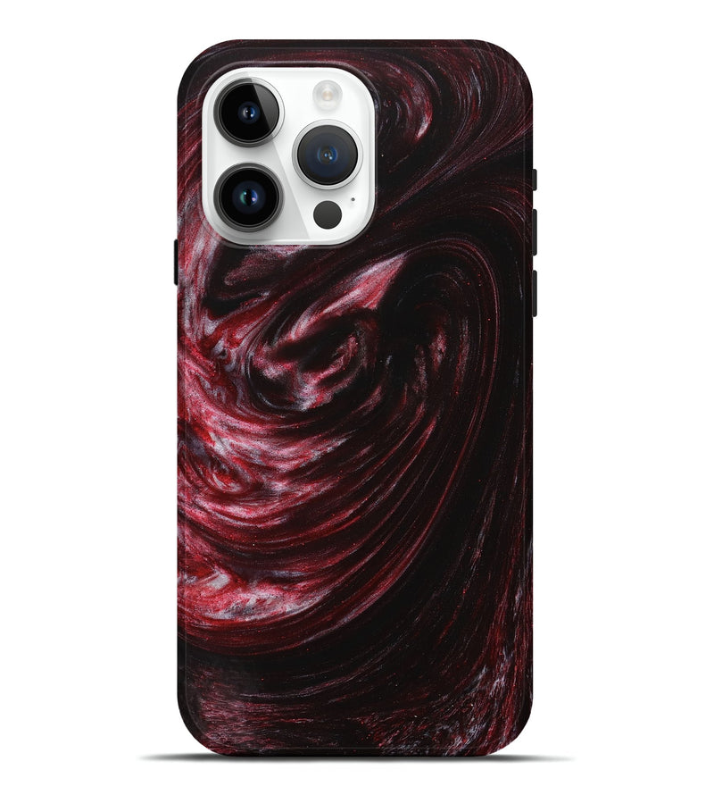 iPhone 15 Pro Max ResinArt Live Edge Phone Case - Oline (Red, 731678)