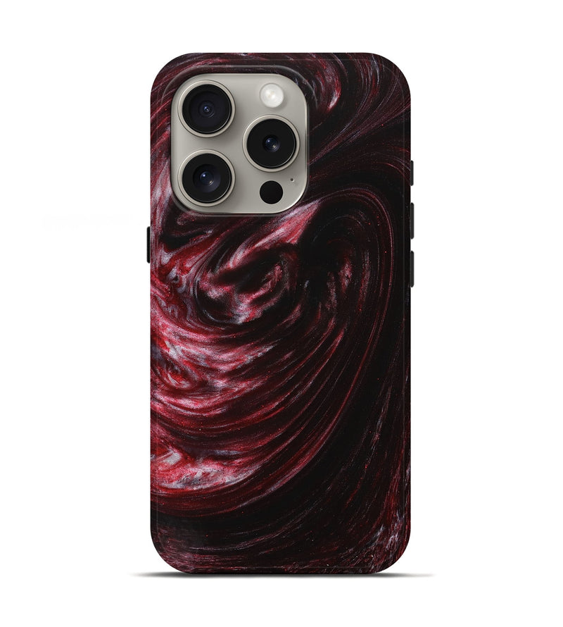 iPhone 16 Pro ResinArt Live Edge Phone Case - Oline (Red, 731678)