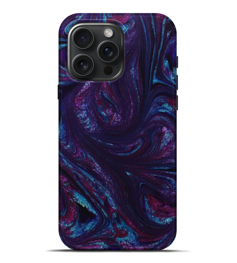 iPhone 16 Pro Max ResinArt Live Edge Phone Case - Eolande (Purple, 731684)