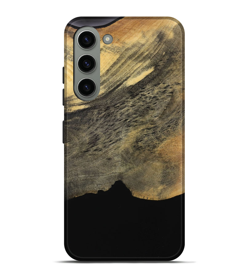 Galaxy S23 Plus Wood Live Edge Phone Case - Ivey (Pure Black, 731690)