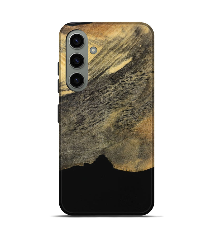 Galaxy S24 Wood Live Edge Phone Case - Ivey (Pure Black, 731690)