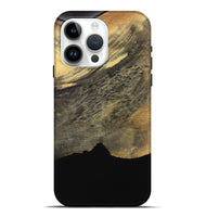 iPhone 15 Pro Max Wood Live Edge Phone Case - Ivey (Pure Black, 731690)