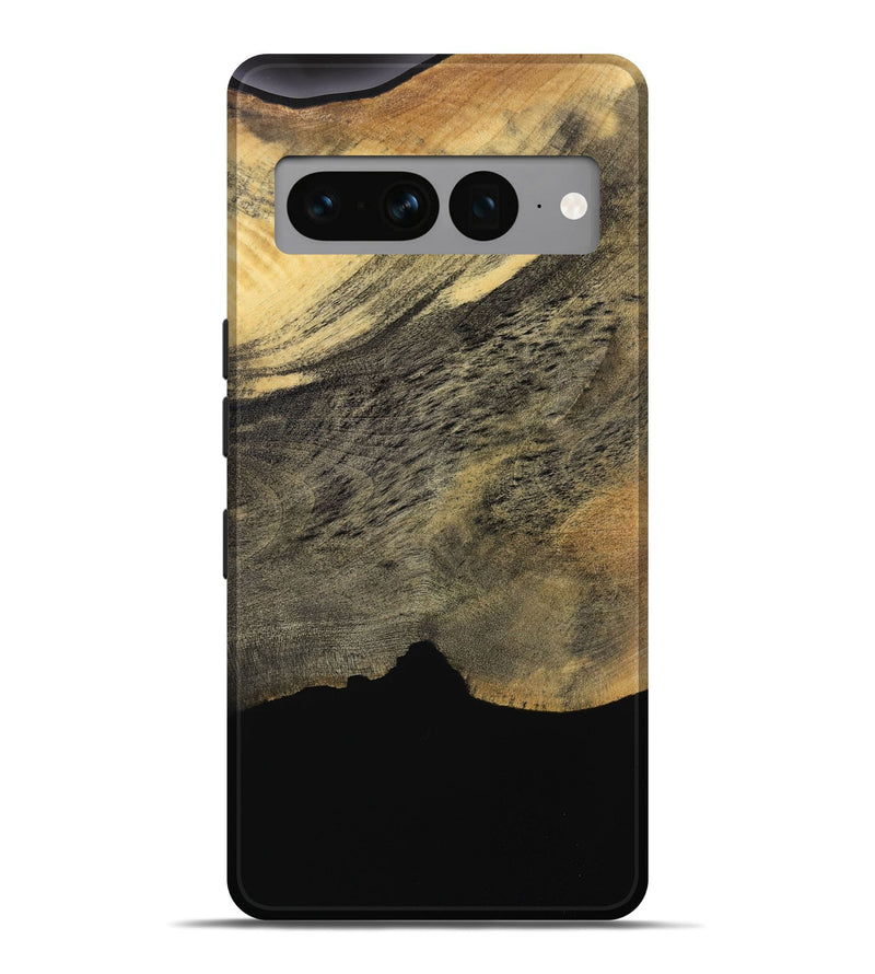 Pixel 7 Pro Wood Live Edge Phone Case - Ivey (Pure Black, 731690)