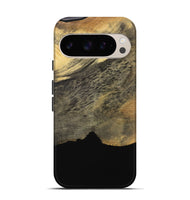 Pixel 9 Pro Wood Live Edge Phone Case - Ivey (Pure Black, 731690)