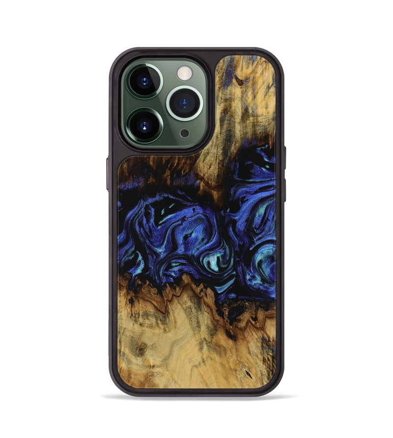 iPhone 13 Pro Wood Phone Case - Gage (Blue, 731698)