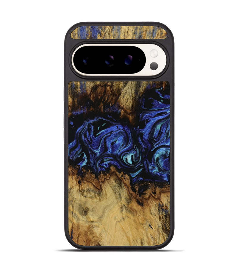 Pixel 9 Pro Wood Phone Case - Gage (Blue, 731698)