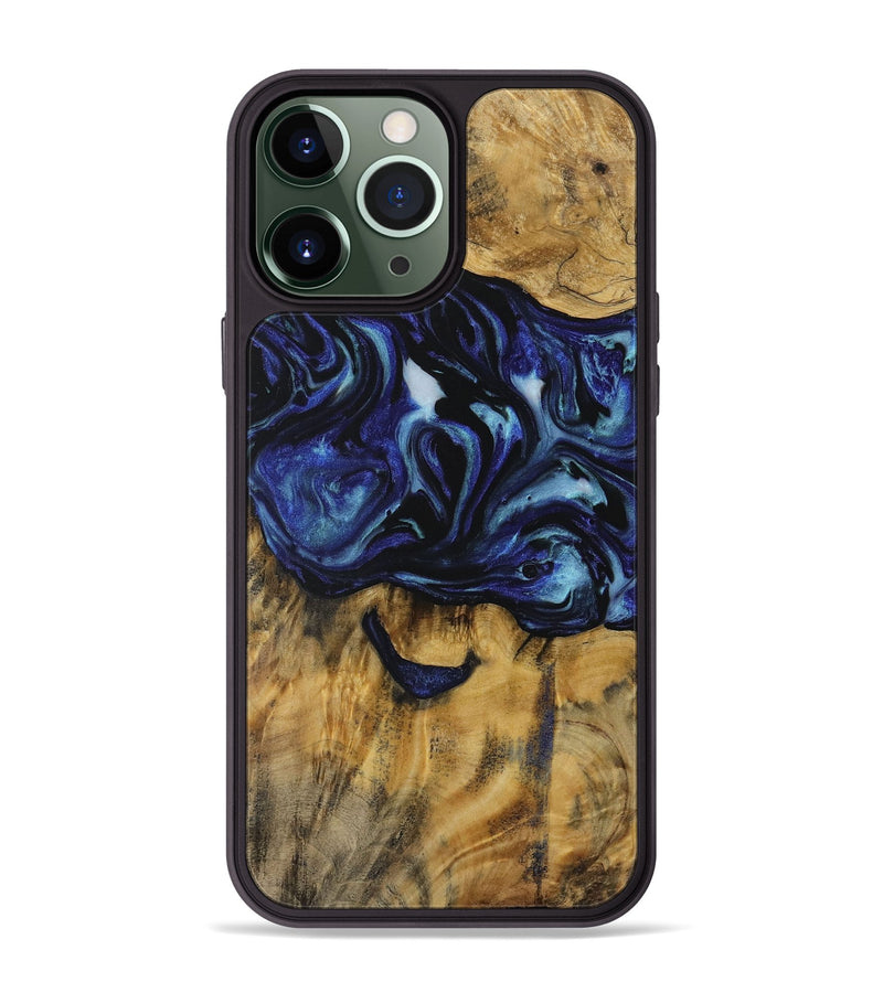 iPhone 13 Pro Max Wood Phone Case - Jeannie (Blue, 731719)