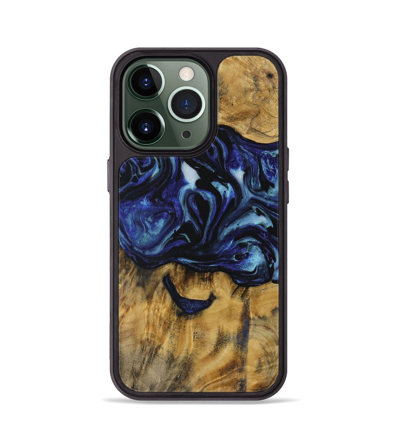 iPhone 13 Pro Wood Phone Case - Jeannie (Blue, 731719)