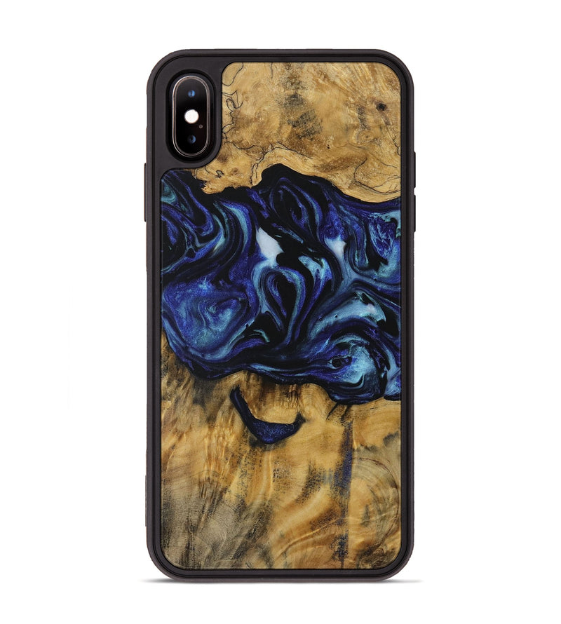 iPhone Xs Max Wood Phone Case - Jeannie (Blue, 731719)