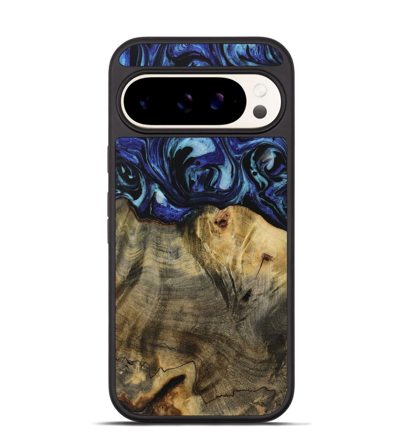 Pixel 9 Pro Wood Phone Case - Dedric (Blue, 731722)