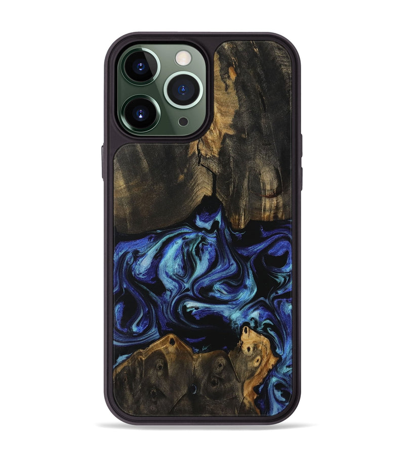 iPhone 13 Pro Max Wood Phone Case - Coralyn (Blue, 731726)