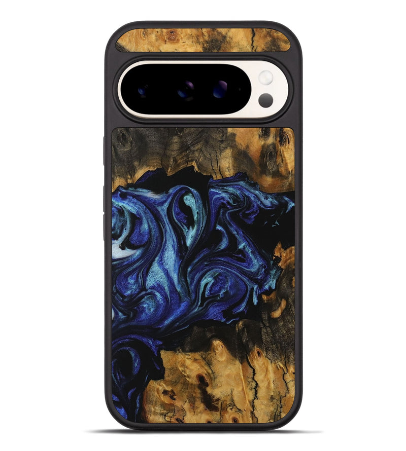 Pixel 9 Pro XL Wood Phone Case - Carine (Blue, 731729)