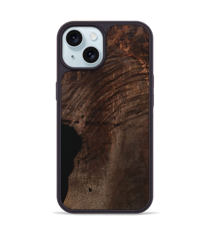 iPhone 15 Wood Phone Case - Shona (Wood Burl, 731732)