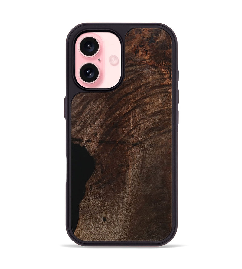 iPhone 16 Wood Phone Case - Shona (Wood Burl, 731732)