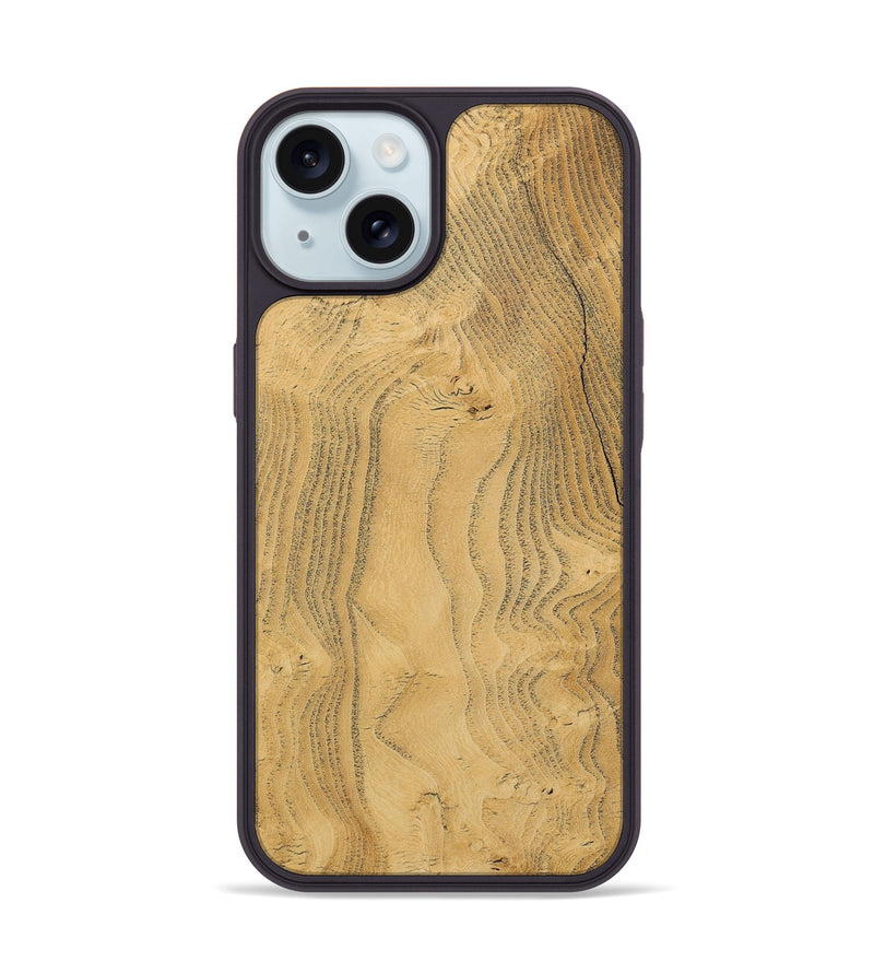 iPhone 15 Wood Phone Case - Verlin (Wood Burl, 731734)