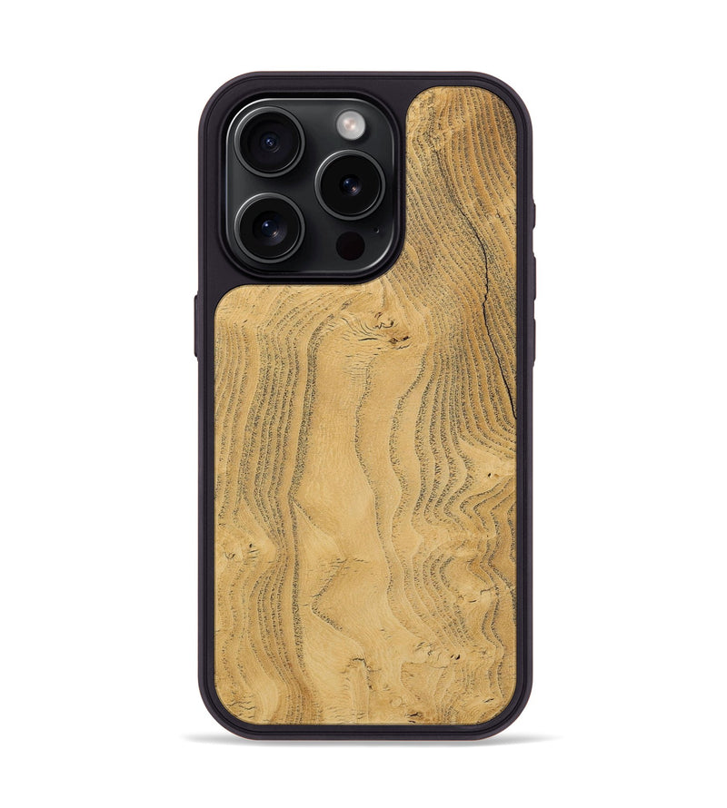 iPhone 15 Pro Wood Phone Case - Verlin (Wood Burl, 731734)