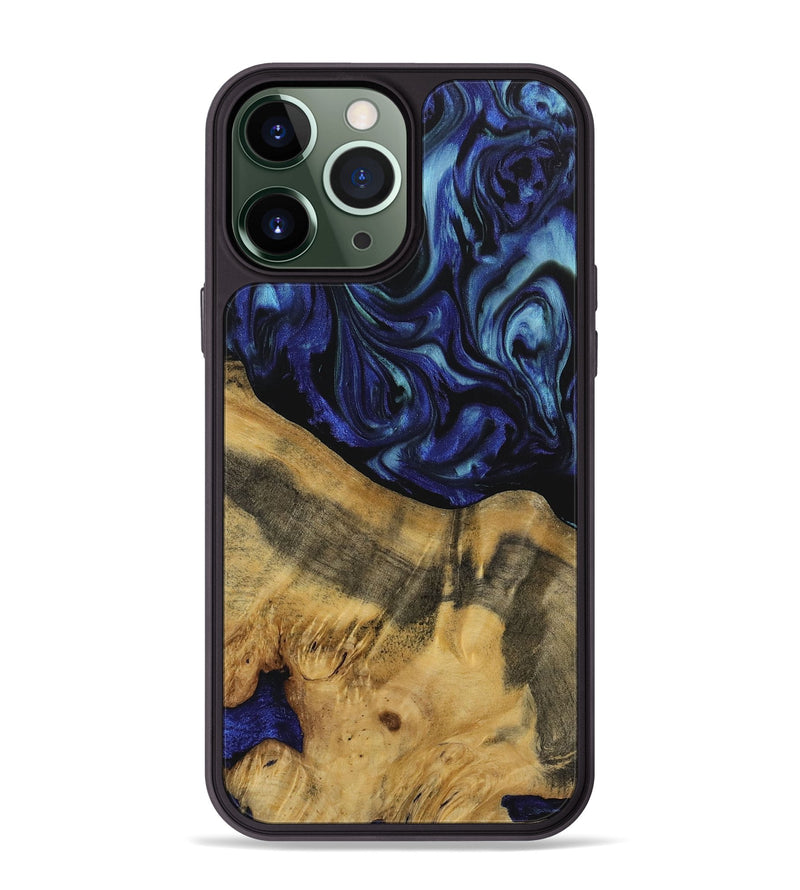 iPhone 13 Pro Max Wood Phone Case - Nikki (Blue, 731736)