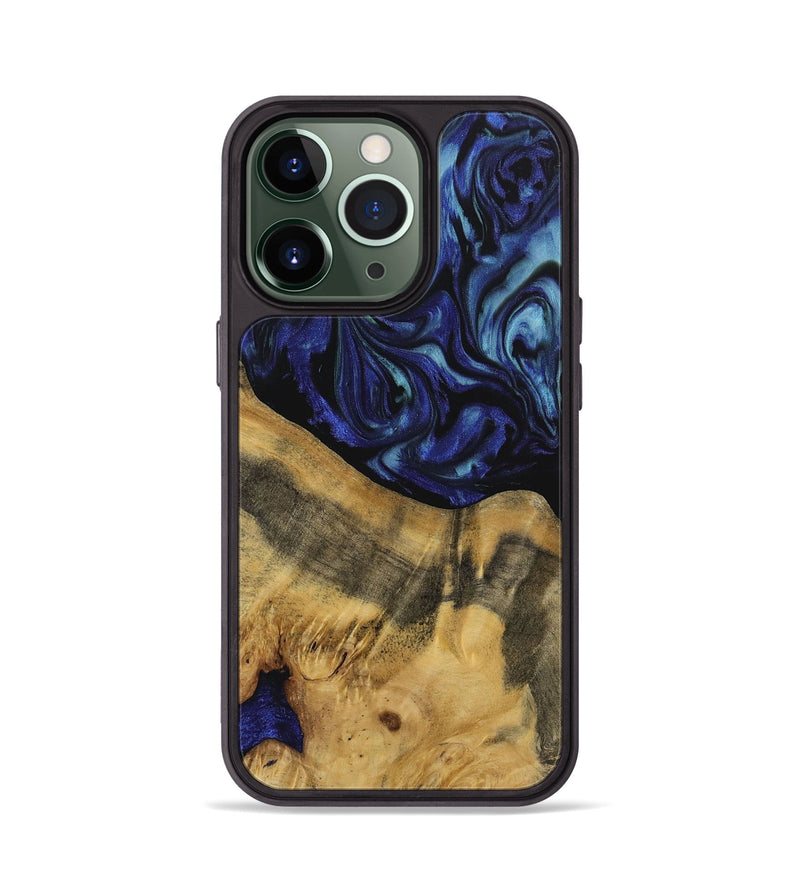 iPhone 13 Pro Wood Phone Case - Nikki (Blue, 731736)