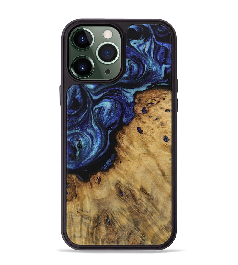 iPhone 13 Pro Max Wood Phone Case - Winton (Blue, 731739)