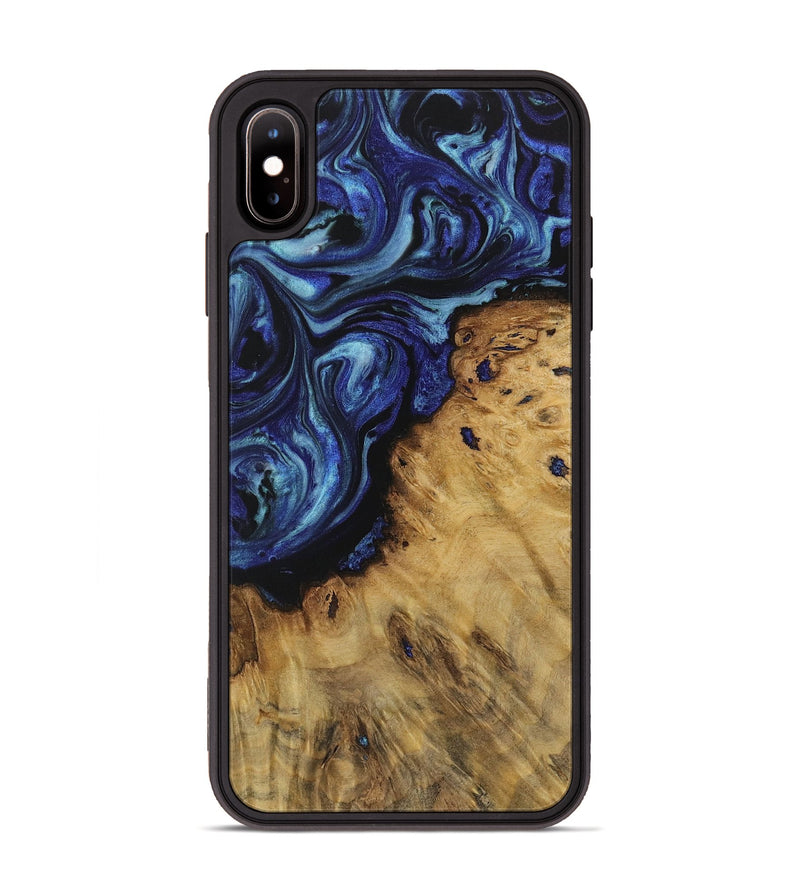 iPhone Xs Max Wood Phone Case - Winton (Blue, 731739)