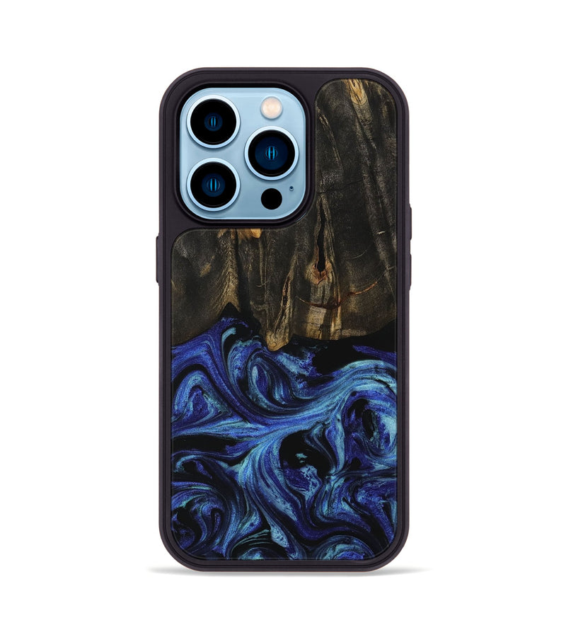 iPhone 14 Pro Wood Phone Case - Sohail (Blue, 731745)