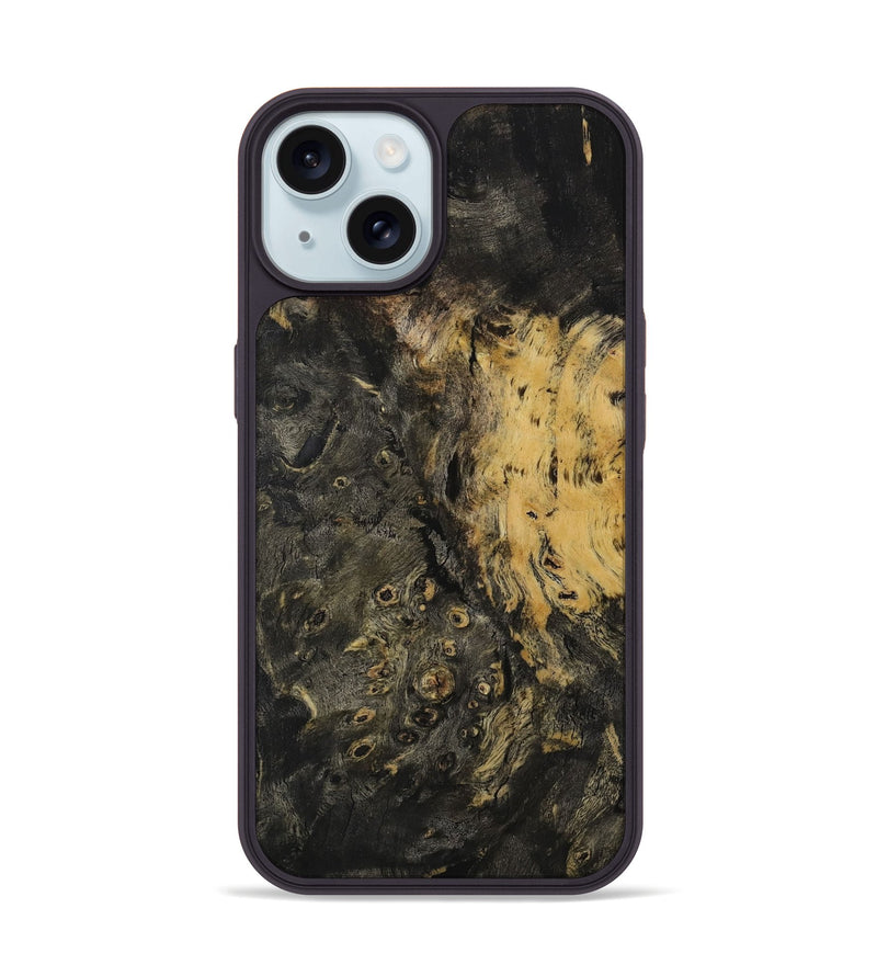 iPhone 15 Wood Phone Case - Selinda (Wood Burl, 731746)