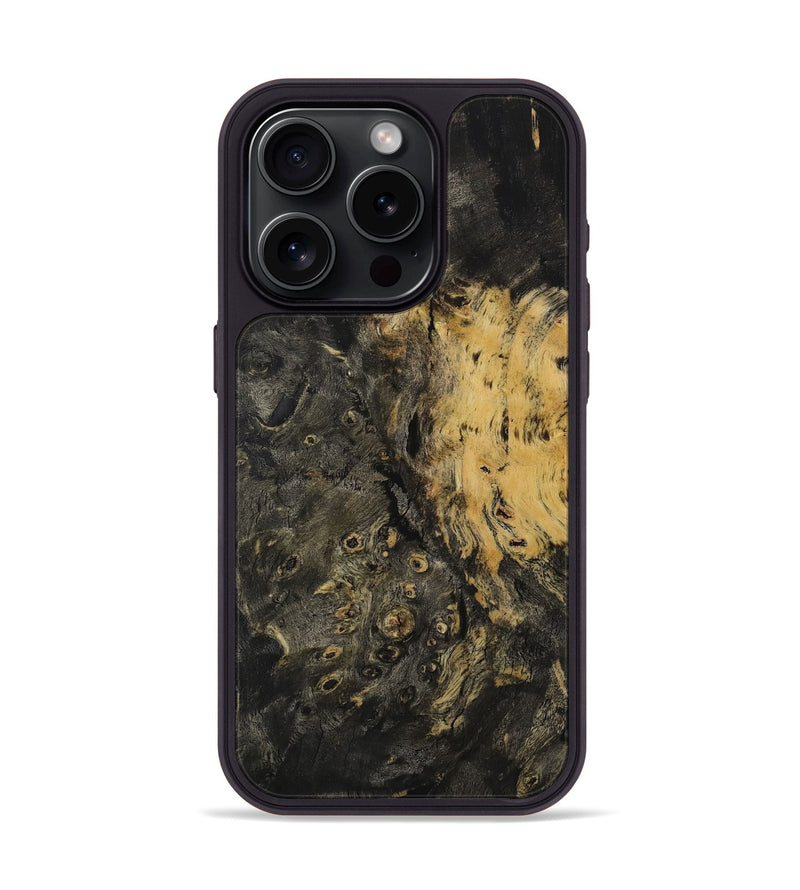 iPhone 15 Pro Wood Phone Case - Selinda (Wood Burl, 731746)