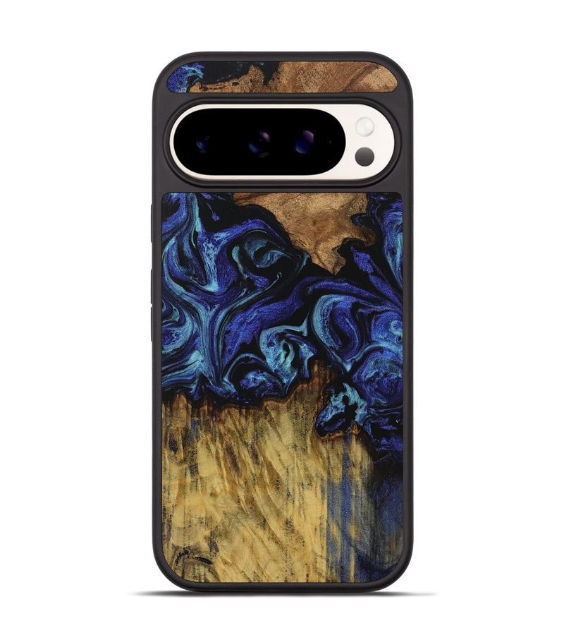 Pixel 9 Pro Wood Phone Case - Ewald (Blue, 731749)