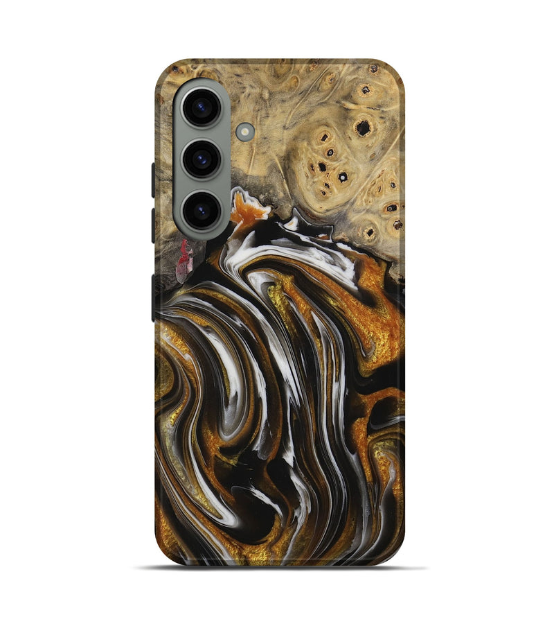 Galaxy S24 Wood Live Edge Phone Case - Cami (Black & White, 731757)