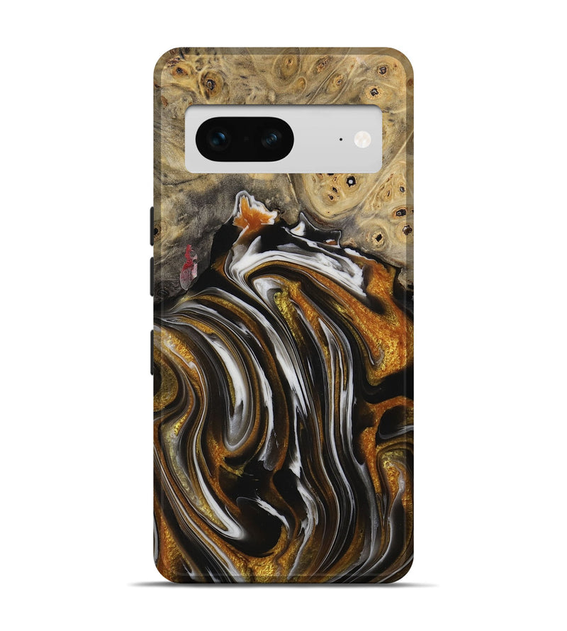 Pixel 7 Wood Live Edge Phone Case - Cami (Black & White, 731757)