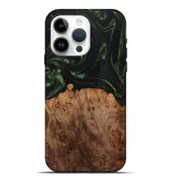 iPhone 15 Pro Max Wood Live Edge Phone Case - Brendan (Green, 731758)