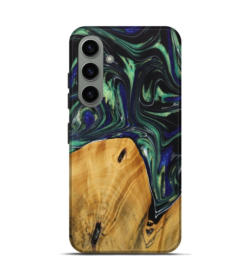 Galaxy S24 Wood Live Edge Phone Case - Therine (Green, 731767)