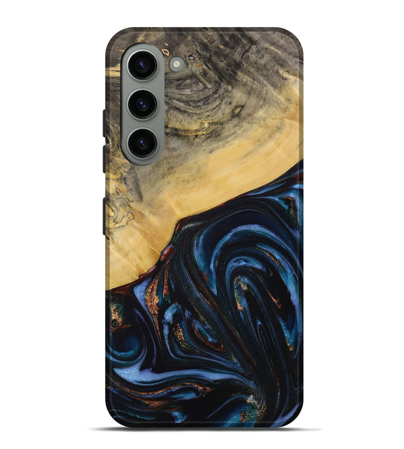 Galaxy S23 Plus Wood Live Edge Phone Case - Aniya (Blue, 731768)