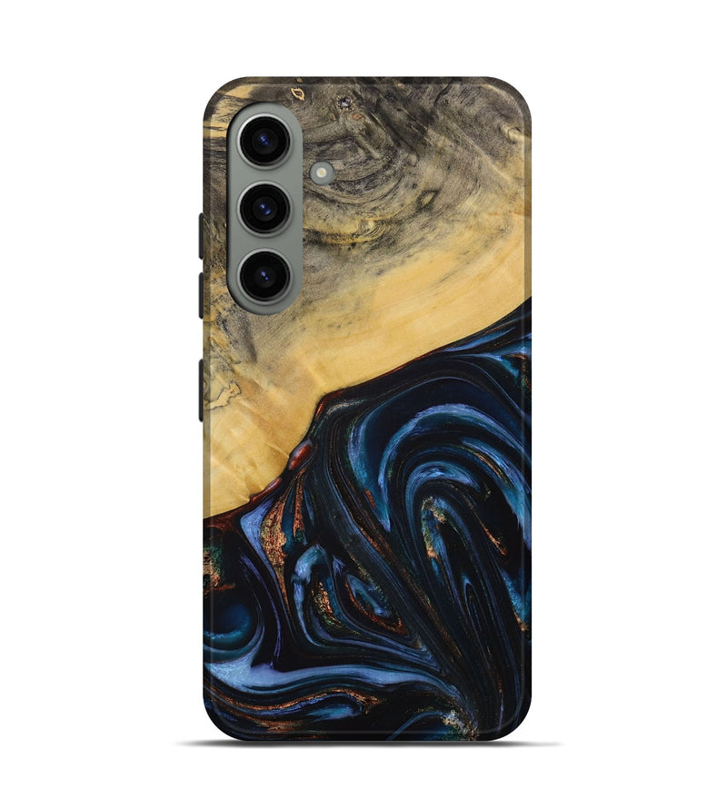 Galaxy S24 Wood Live Edge Phone Case - Aniya (Blue, 731768)