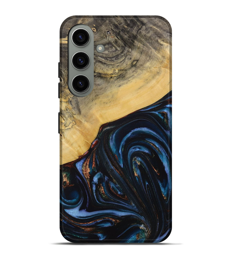 Galaxy S24 Plus Wood Live Edge Phone Case - Aniya (Blue, 731768)