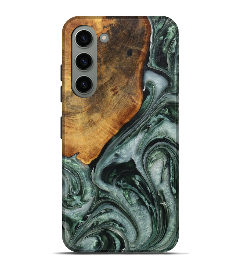 Galaxy S23 Plus Wood Live Edge Phone Case - Male (Green, 731771)